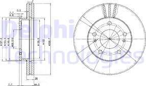 Delphi BG3127 - Discofreno autozon.pro