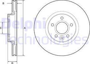 Delphi BG3895C-18B1 - Discofreno autozon.pro