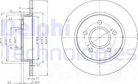 Delphi BG3896-C - Discofreno autozon.pro