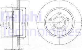 Delphi BG3896 - Discofreno autozon.pro