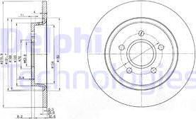 Delphi BG3897C-18B1 - Discofreno autozon.pro