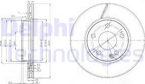 Delphi BG3845C - Discofreno autozon.pro