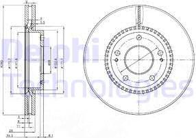 Delphi BG3861 - Discofreno autozon.pro