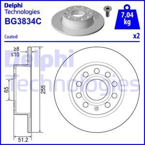 Delphi BG3834C - Discofreno autozon.pro