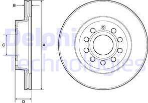 Delphi BG3832C-18B1 - Discofreno autozon.pro