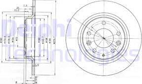 Delphi BG3875C-18B1 - Discofreno autozon.pro