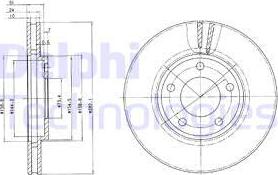 Delphi BG3383 - Discofreno autozon.pro