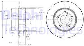 Delphi BG3326C - Discofreno autozon.pro