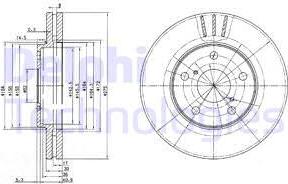 Delphi BG3266 - Discofreno autozon.pro