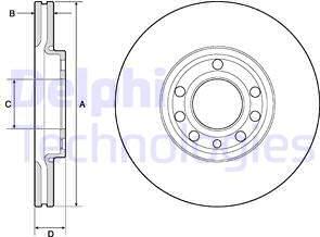 Delphi BG3713 - Discofreno autozon.pro