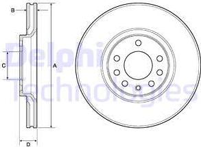 Delphi BG3770C - Discofreno autozon.pro