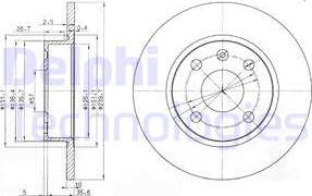 Delphi BG3771 - Discofreno autozon.pro