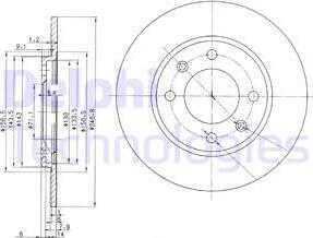 Delphi BG2445 - Discofreno autozon.pro