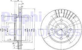 Delphi BG2440 - Discofreno autozon.pro