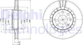 Delphi BG2443 - Discofreno autozon.pro