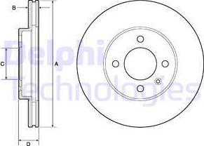 Delphi BG2455-C - Discofreno autozon.pro