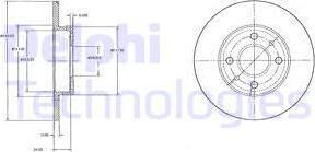 Delphi BG2458C - Discofreno autozon.pro