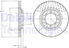 Delphi BG2414 - Discofreno autozon.pro