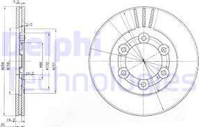 Delphi BG2416 - Discofreno autozon.pro