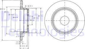 Delphi BG2510 - Discofreno autozon.pro