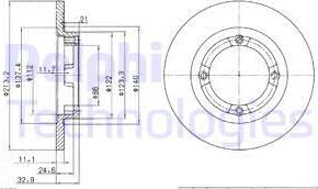 Delphi BG2580 - Discofreno autozon.pro