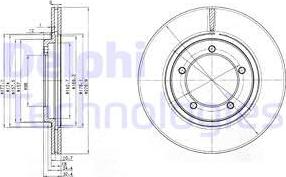 Delphi BG2534 - Discofreno autozon.pro