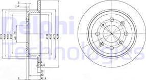 Delphi BG2538 - Discofreno autozon.pro