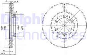 Delphi BG2524 - Discofreno autozon.pro