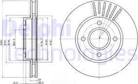 Delphi BG2699 - Discofreno autozon.pro