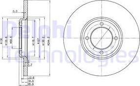 Delphi BG2061 - Discofreno autozon.pro