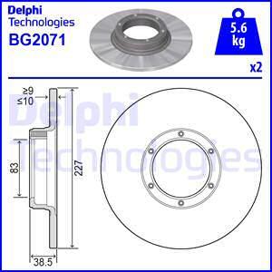 Delphi BG2071 - Discofreno autozon.pro