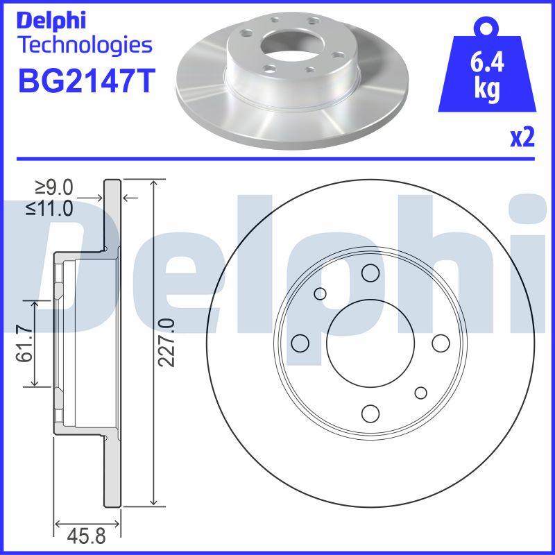 Delphi BG2147T - Discofreno autozon.pro