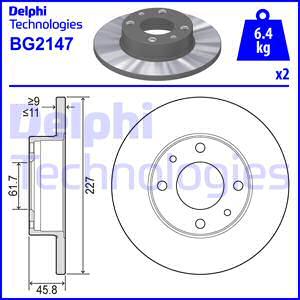 Delphi BG2147 - Discofreno autozon.pro