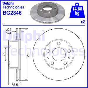 Delphi BG2846 - Discofreno autozon.pro