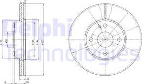 Delphi BG2804 - Discofreno autozon.pro