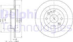 Delphi BG2805C - Discofreno autozon.pro