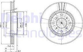 Delphi BG2815 - Discofreno autozon.pro