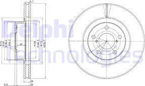 Delphi BG2827 - Discofreno autozon.pro