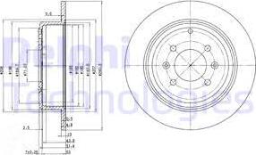 Delphi BG2873C - Discofreno autozon.pro