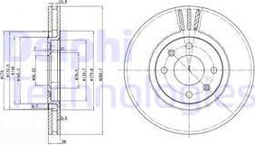 Delphi BG2872C - Discofreno autozon.pro