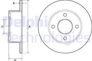 Delphi BG2343 - Discofreno autozon.pro