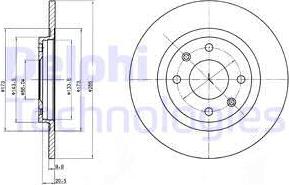 Delphi BG2308 - Discofreno autozon.pro