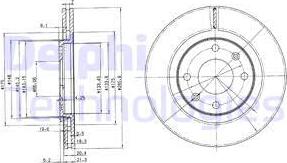 Delphi BG2387C - Discofreno autozon.pro