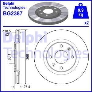 Delphi BG2387 - Discofreno autozon.pro