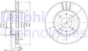 Delphi BG2330 - Discofreno autozon.pro