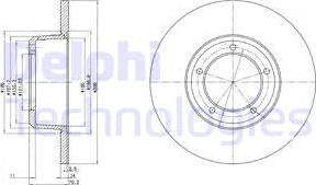 Delphi BG2297 - Discofreno autozon.pro