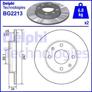 Delphi BG2213 - Discofreno autozon.pro