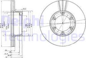 Delphi BG2286 - Discofreno autozon.pro