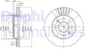 Delphi BG2282C - Discofreno autozon.pro