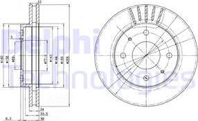 Delphi BG2763 - Discofreno autozon.pro